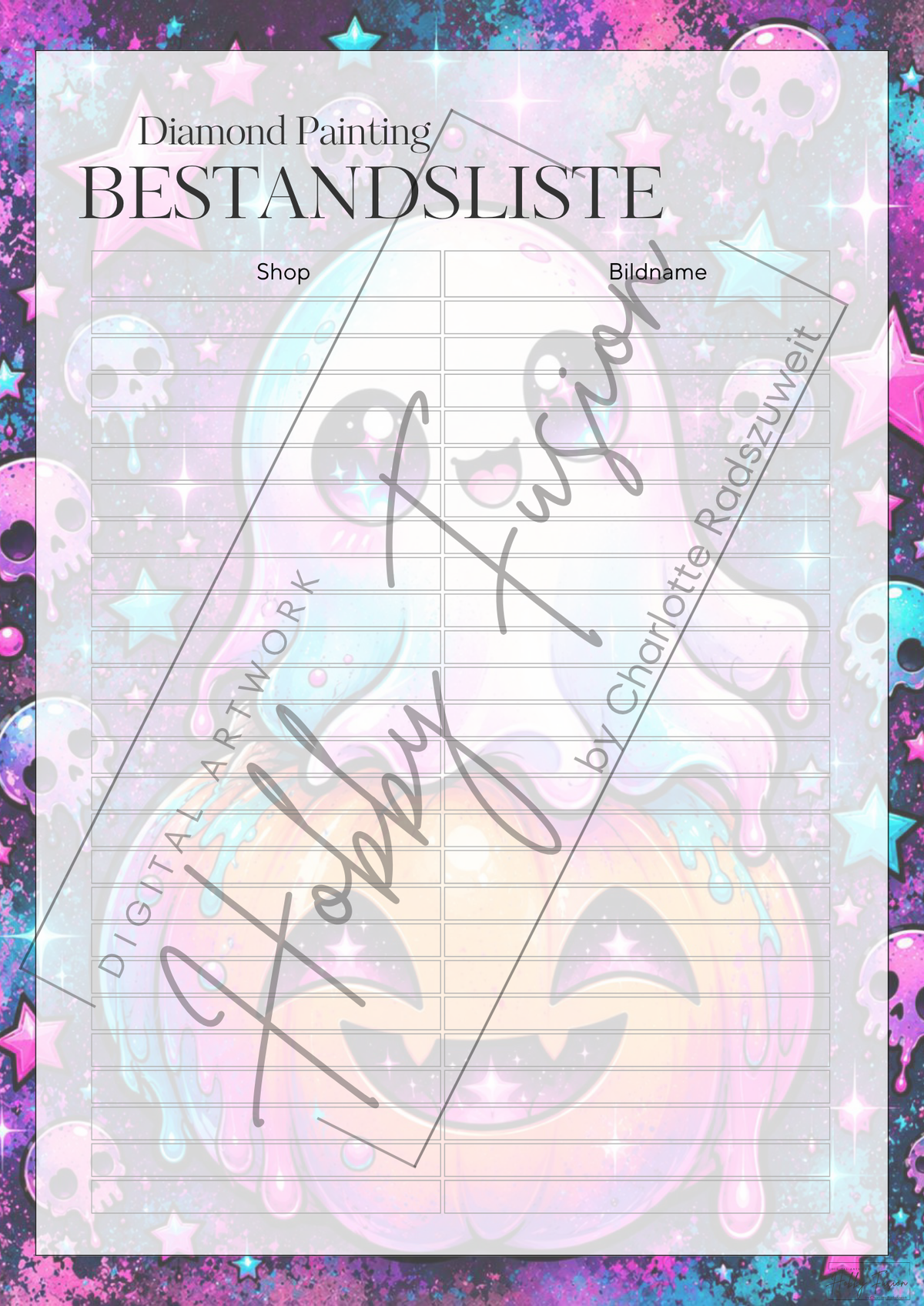 Kürbis Kumpel Bestandsliste