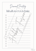 Simple Inhaltsverzeichnis Vorlage
