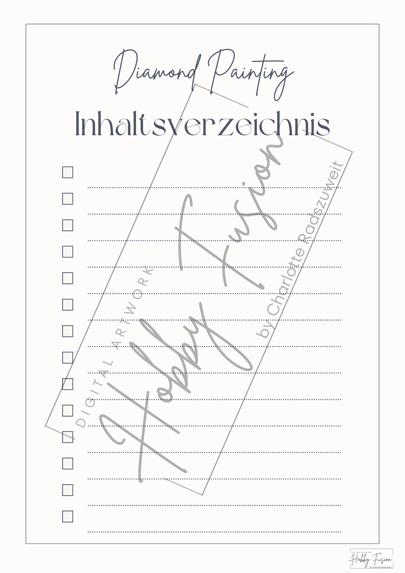 Simple Inhaltsverzeichnis Vorlage