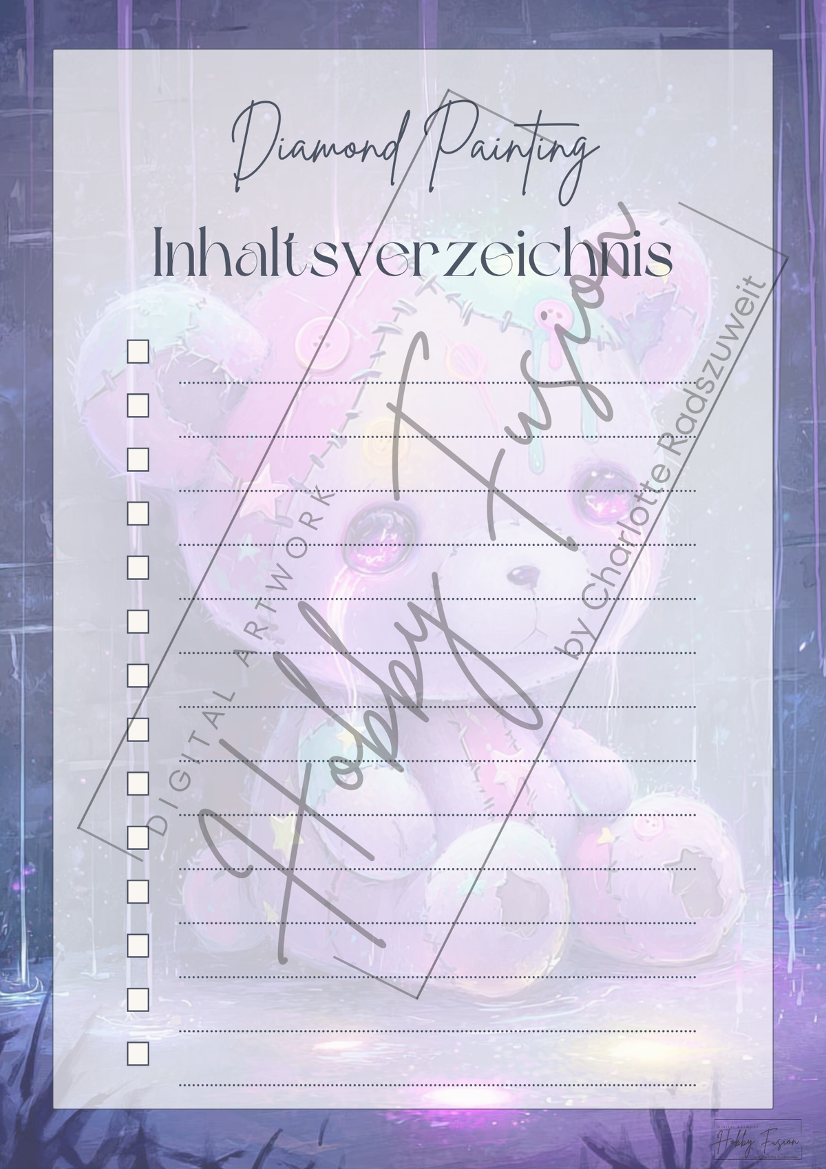 Neon Tränen Inhaltsverzeichnis